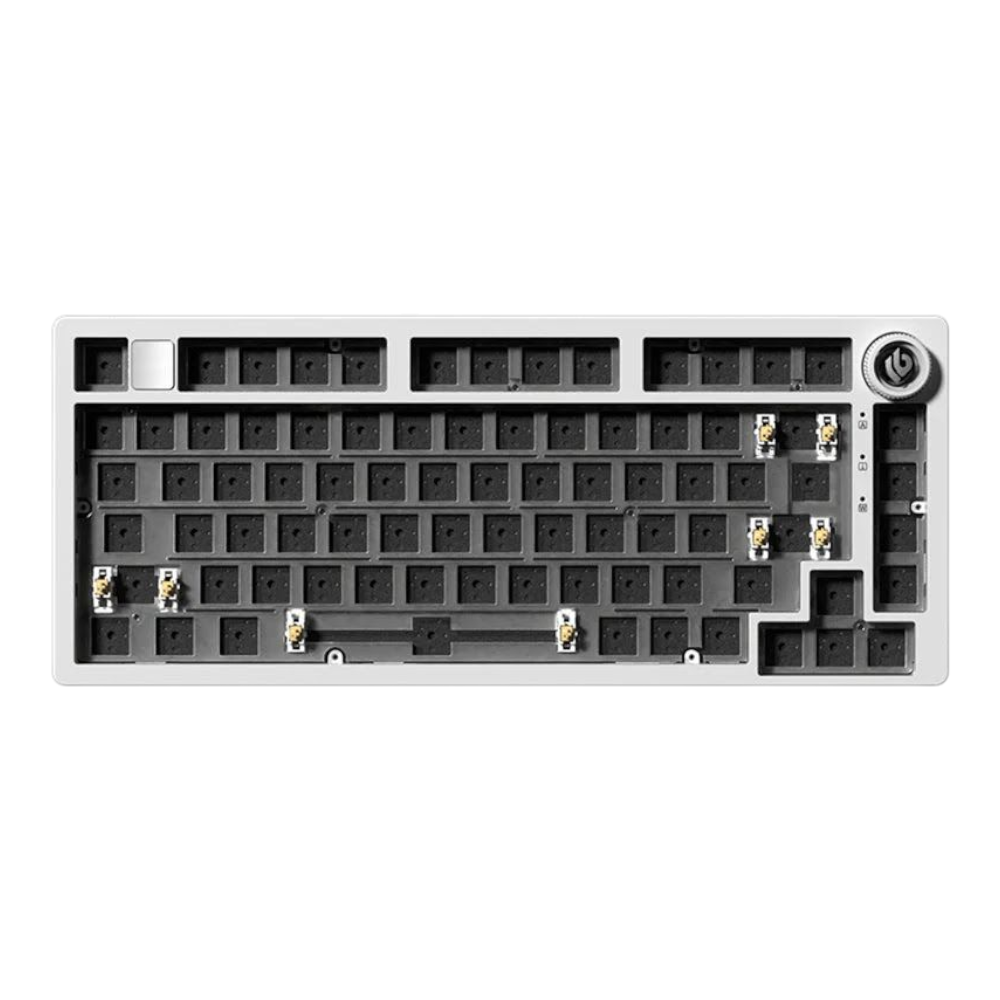 Clavier mécanique LEOBOG Hi75C 75% - châssis aluminium blanc, hot-swap